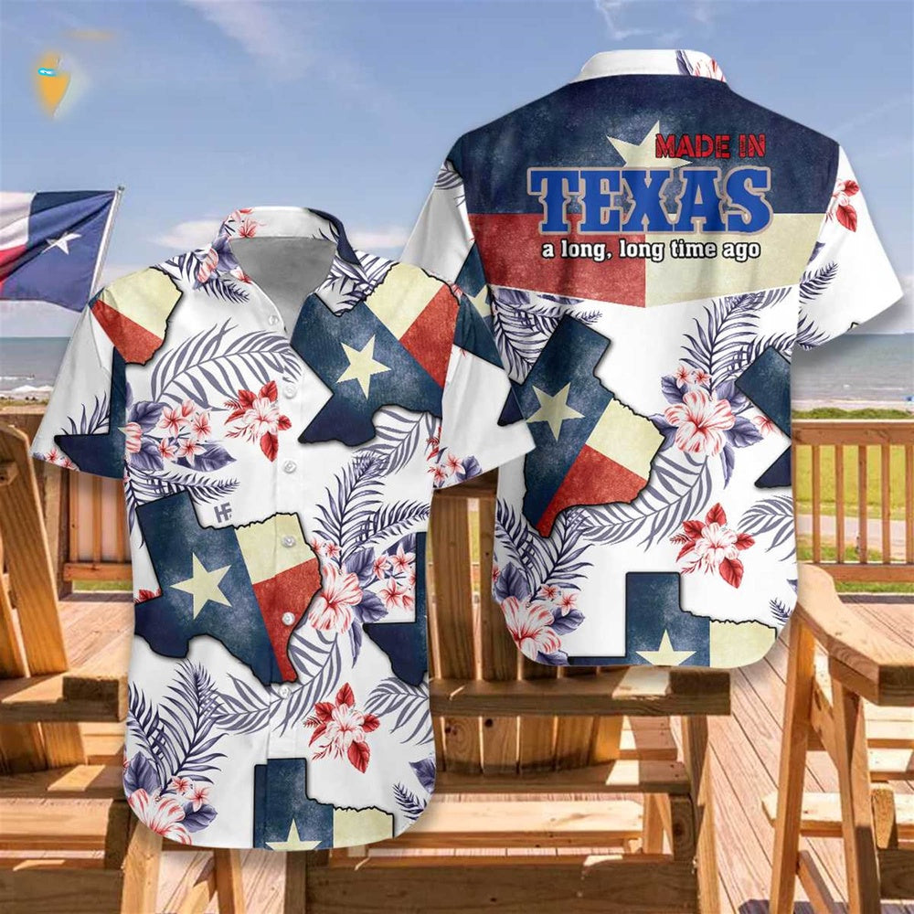Texas Hawaiian Shirt, Texas Made In Long Time Hawaiian Shirt, Summer Beach Shirt