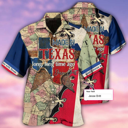 Texas Hawaiian Shirt, Texas Peace Life Cool Style Personalized Hawaiian Shirt, Summer Beach Shirt