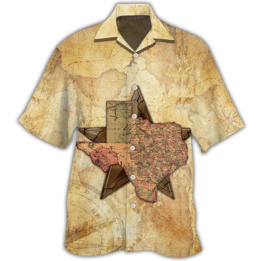 Texas Hawaiian Shirt, Texas Peace Life Style In Map Hawaiian Shirt, Summer Beach Shirt