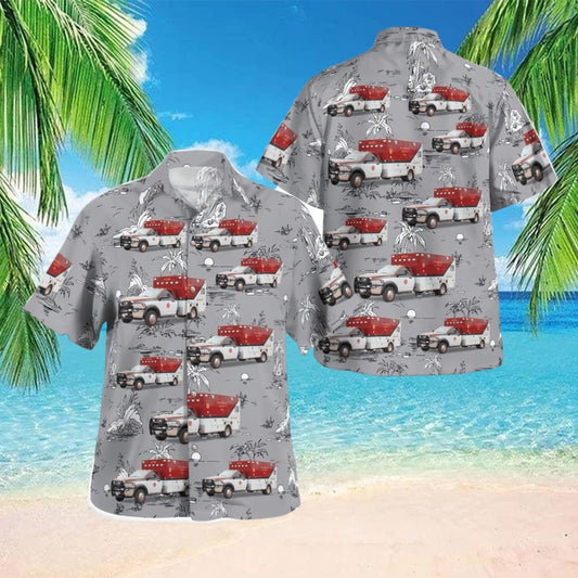 Texas Hawaiian Shirt, Texas Robertson County EMS Hawaiian Shirt Best Style Women, EMS Hawaiian Shirt