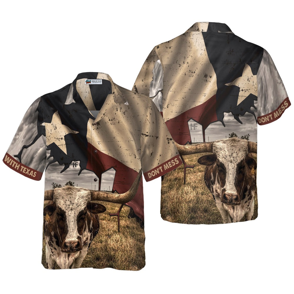 Texas Hawaiian Shirt, Texas State Map Pattern Flag Texas Hawaiian Shirt, Summer Beach Shirt