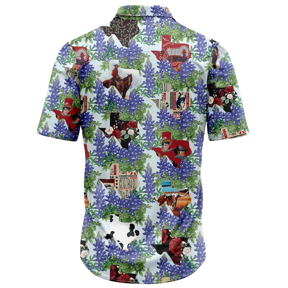 Texas Hawaiian Shirt, Texas Things Bluebonnet Hawaiian Shirt, Summer Beach Shirt