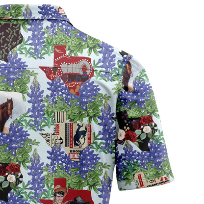 Texas Hawaiian Shirt, Texas Things Bluebonnet Hawaiian Shirt, Summer Beach Shirt