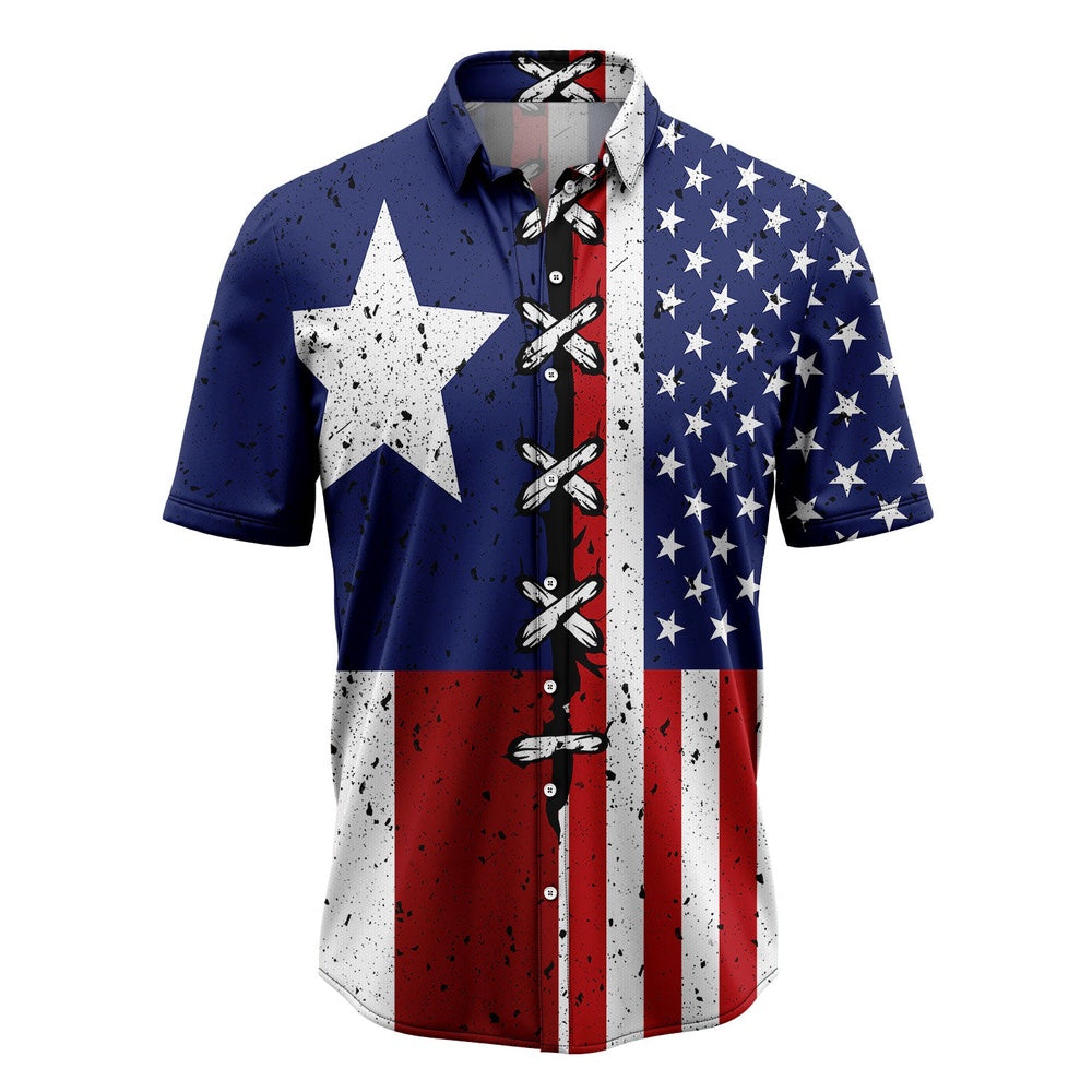 Texas Hawaiian Shirt, Texas USA Flag Hawaiian Shirt, Summer Beach Shirt