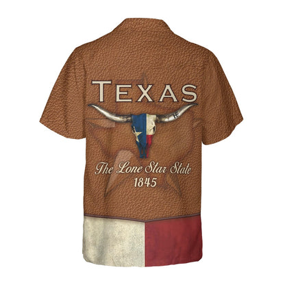 Texas Hawaiian Shirt, The Lone Star State Cowboy Style Texas Hawaiian Shirt, Summer Beach Shirt