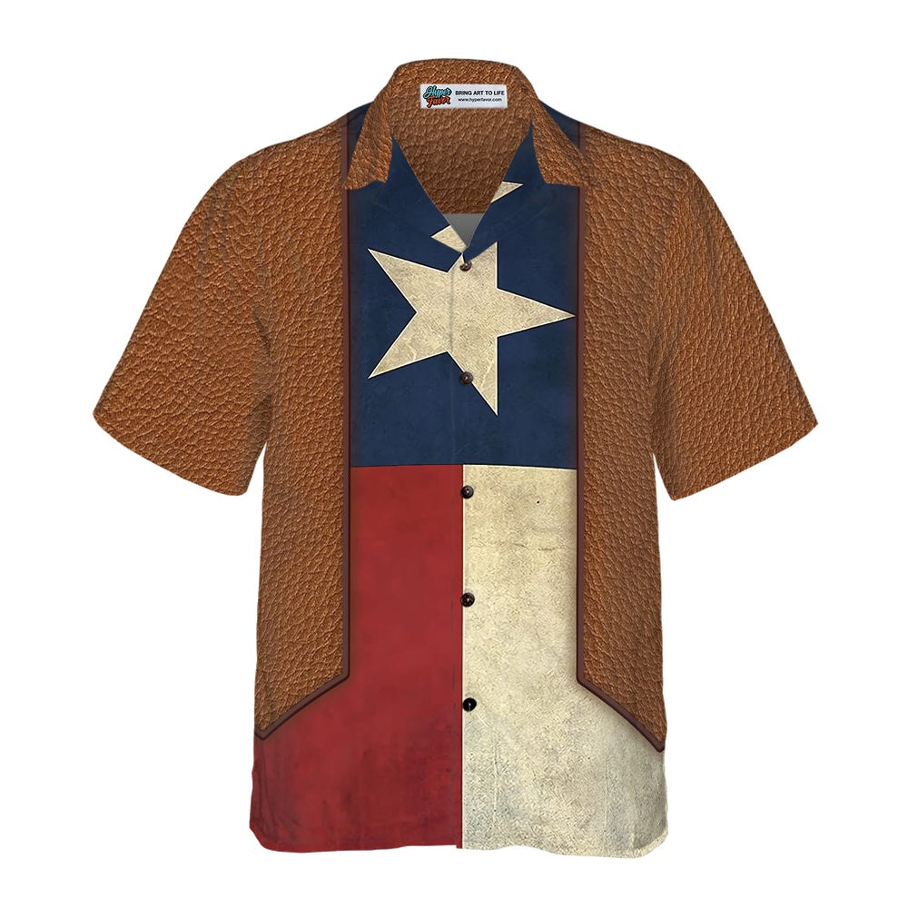 Texas Hawaiian Shirt, The Lone Star State Cowboy Style Texas Hawaiian Shirt, Summer Beach Shirt