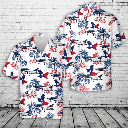 Texas Hawaiian Shirt, US Navy TW-2 Texas Flag T-45C Hawaiian Shirt, Military Hawaiian Shirt