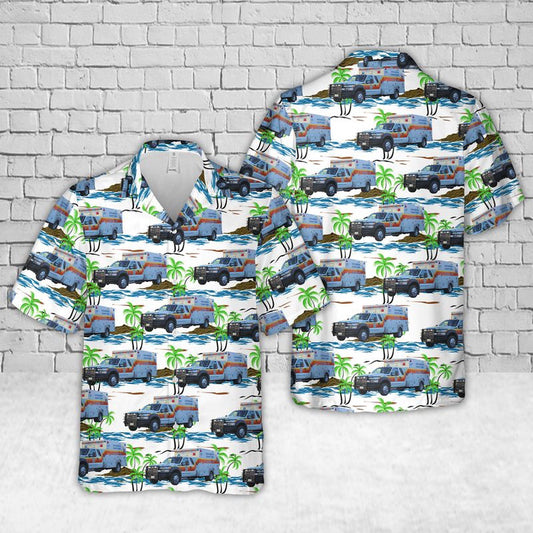 Texas Hawaiian Shirt, Washington County EMS Texas Hawaiian Shirt, EMS Hawaiian Shirt