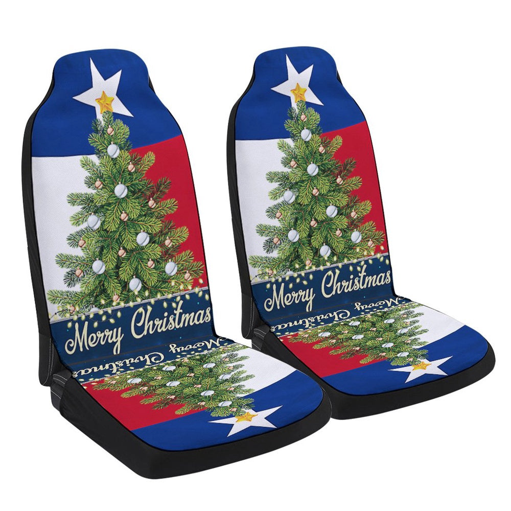 Texas Merry Christmas Cars Seat Cover, Christmas Car Seat Covers, Car Decor Gift