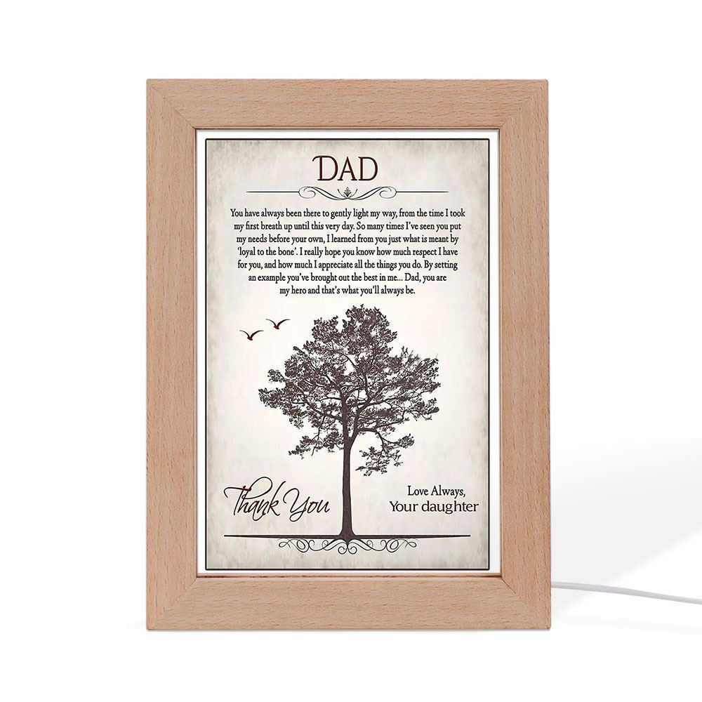 Thank You Dad Frame Lamp, Mother's Day Night Light, Best Mom Ever, Gift For Mom