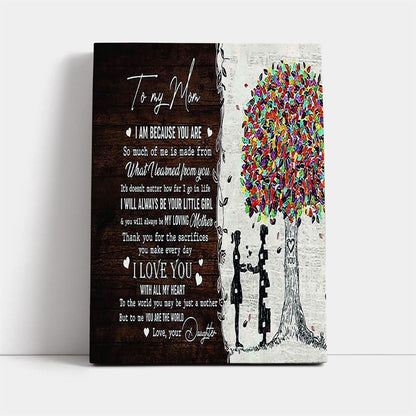 Thank You For The Sacrifices You Make Everyday Mom Canvas, Mother's Day Canvas Art, Gift For Mom, Birthday Gift, Mother's Day Wall Art