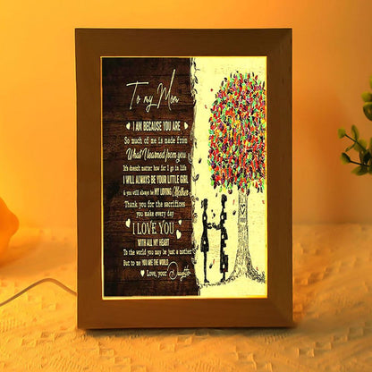Thank You For The Sacrifices You Make Everyday Mom Frame Lamp, Mother's Day Night Light, Best Mom Ever, Gift For Mom