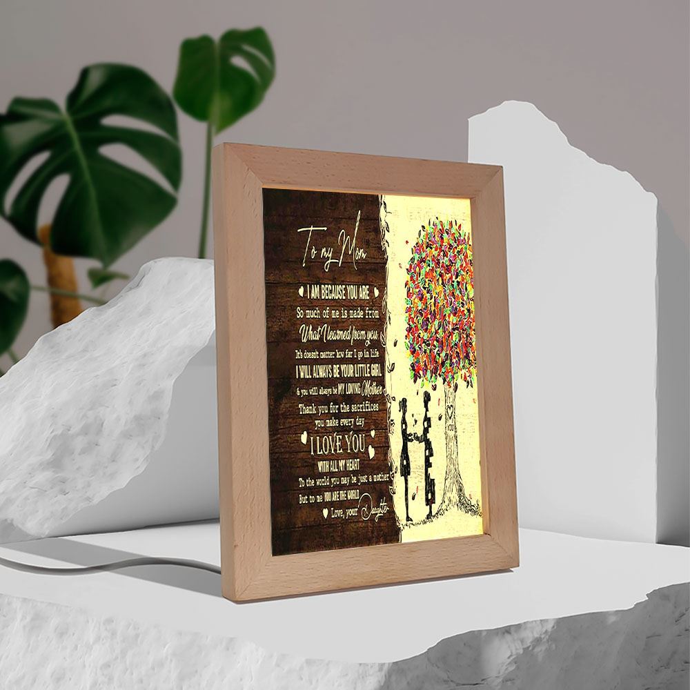 Thank You For The Sacrifices You Make Everyday Mom Frame Lamp, Mother's Day Night Light, Best Mom Ever, Gift For Mom