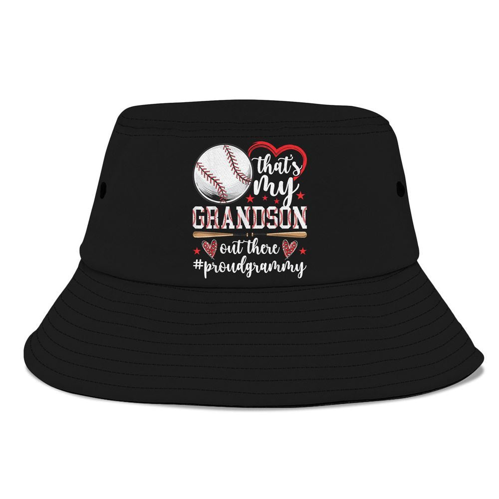 Thats My Grandson Baseball Grammy Of A Baseball Player Bucket Hat, Mother's Day Bucker Hat, Mother's Day Gift, Women's Sun Hats