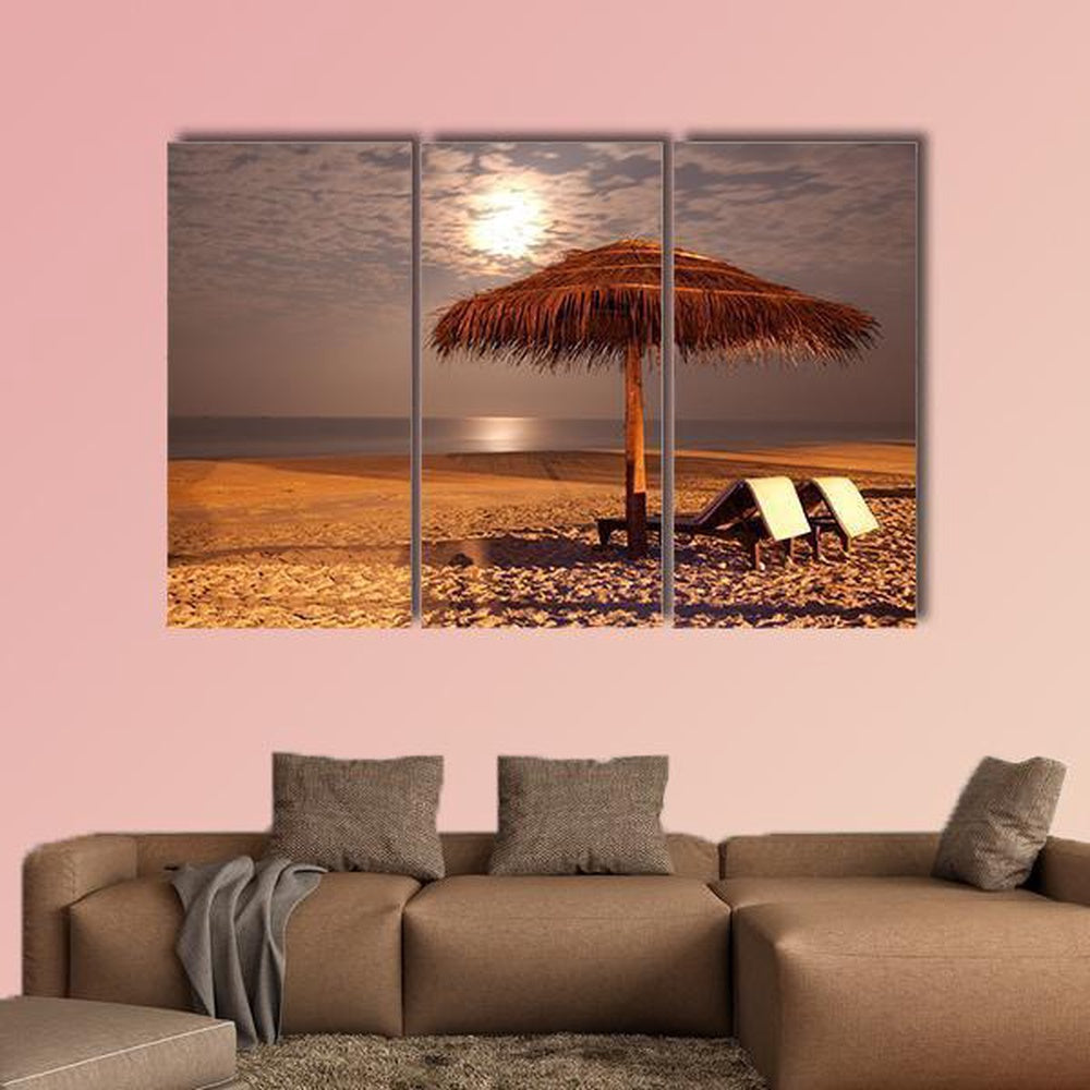 The Sunset Beach Canvas Wall Art Decor