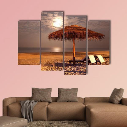 The Sunset Beach Canvas Wall Art Decor