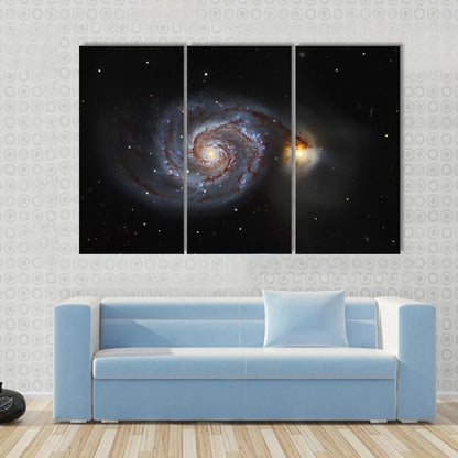 The Whirlpool Galaxy Canvas Wall Art Decor