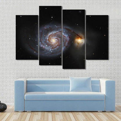 The Whirlpool Galaxy Canvas Wall Art Decor