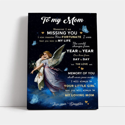 The World Changes From Year To Year Canvas, Mother's Day Canvas Art, Gift For Mom, Birthday Gift, Mother's Day Wall Art