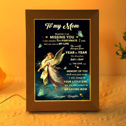 The World Changes From Year To Year Frame Lamp, Mother's Day Night Light, Best Mom Ever, Gift For Mom