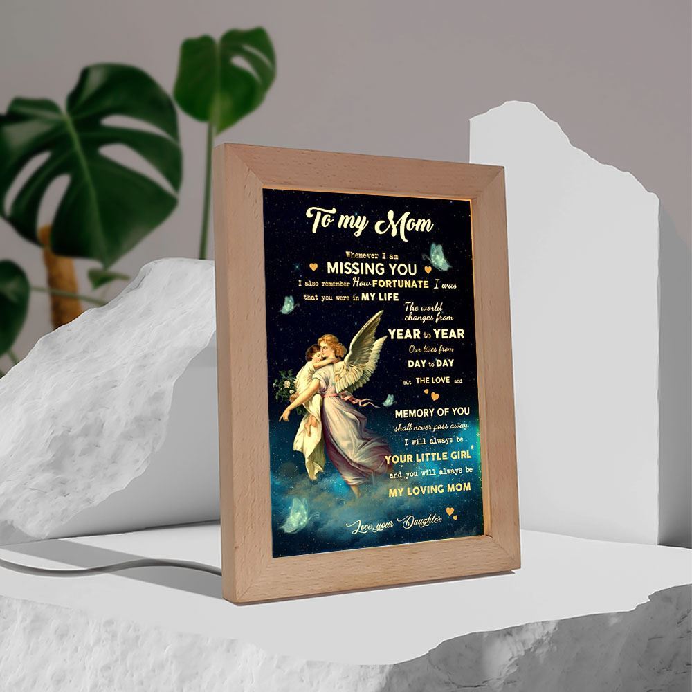 The World Changes From Year To Year Frame Lamp, Mother's Day Night Light, Best Mom Ever, Gift For Mom