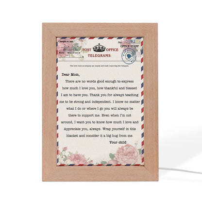 There Are No Words Good Enough Frame Lamp, Mother's Day Night Light, Best Mom Ever, Gift For Mom