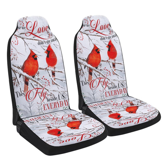 Those We Love Don it Go Away Christmas Cardinal Cars Seat Cover, Christmas Car Seat Covers, Car Decor Gift