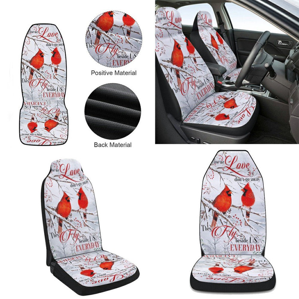 Those We Love Don it Go Away Christmas Cardinal Cars Seat Cover, Christmas Car Seat Covers, Car Decor Gift