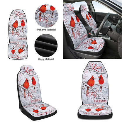 Those We Love Don it Go Away Christmas Cardinal Cars Seat Cover, Christmas Car Seat Covers, Car Decor Gift