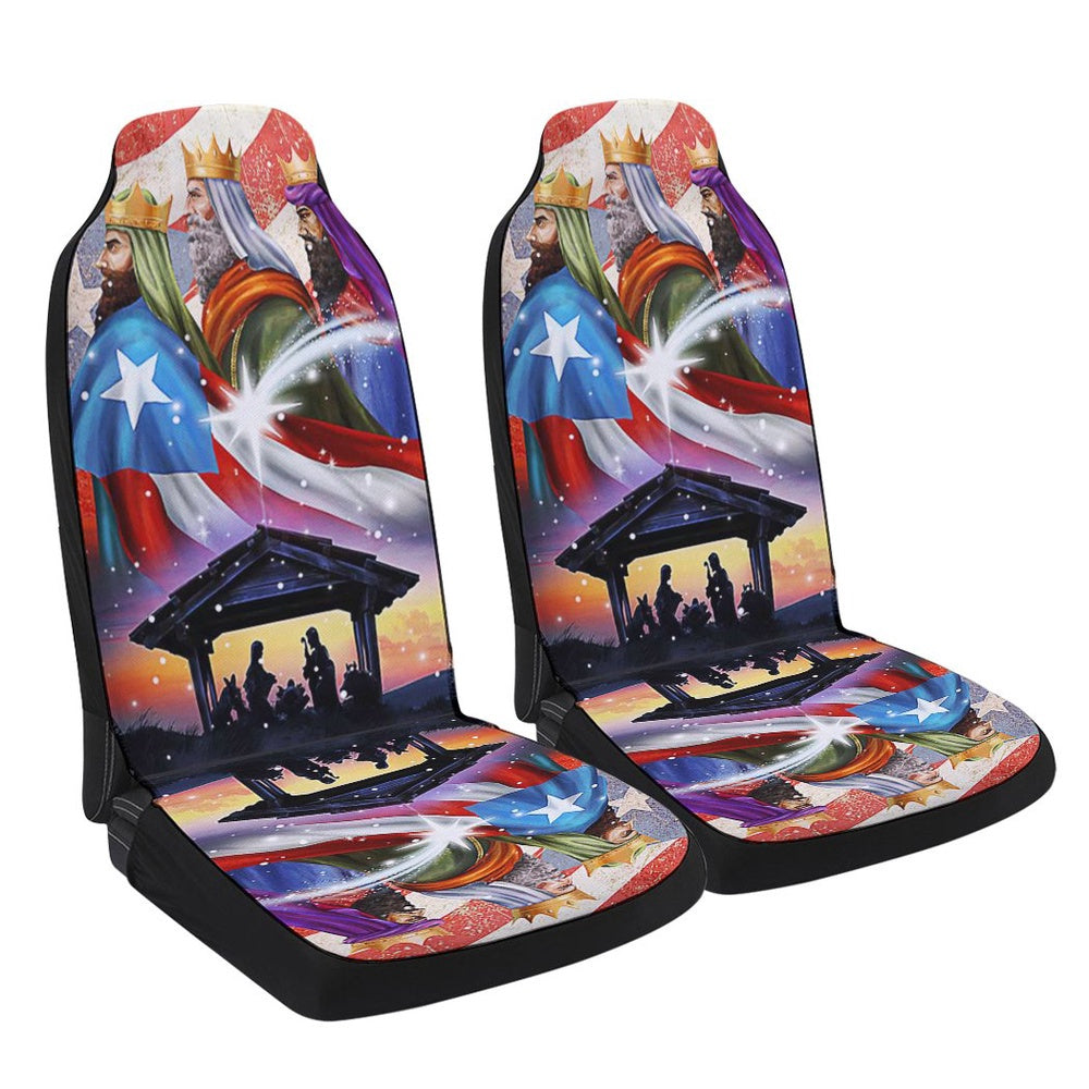Three Kings Three Wise Men Nativity Of Jesus Puerto Rico Christmas Cars Seat Cover, Christmas Car Seat Covers, Car Decor Gift