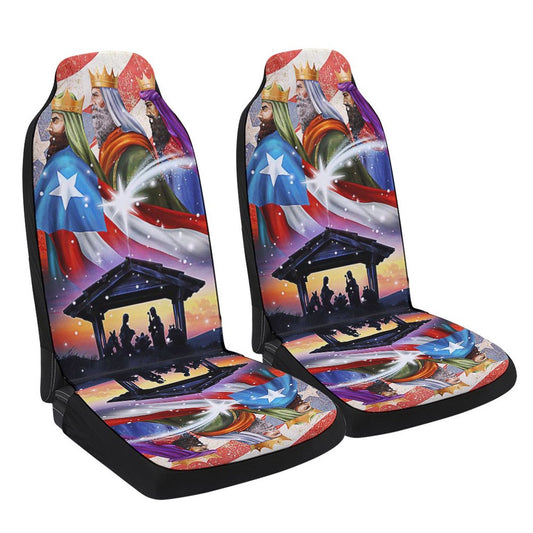 Three Kings Three Wise Men Nativity Of Jesus Puerto Rico Christmas Cars Seat Cover, Christmas Car Seat Covers, Car Decor Gift