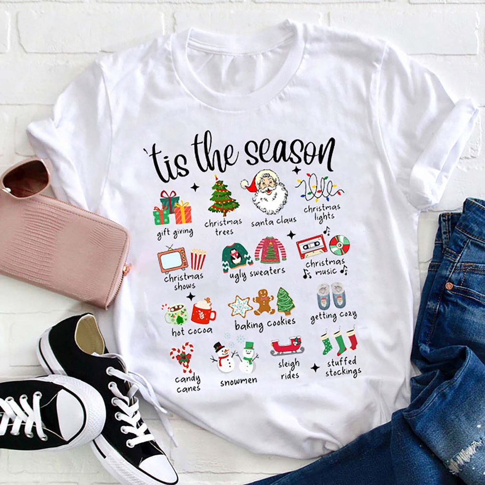 Tis The Season Christmas T Shirt, Merry T Shirt, Unisex Christmas Shirts