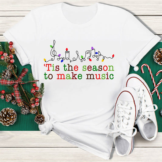 Tis The Season To Make Music T Shirt, Merry T Shirt, Unisex Christmas Shirts
