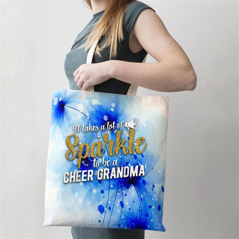 To Be A Cheer Grandma Of A Cheerleader Grandmother Tote Bag, Women Tote Bag, Canvas Tote Bag, Printed Tote Bag