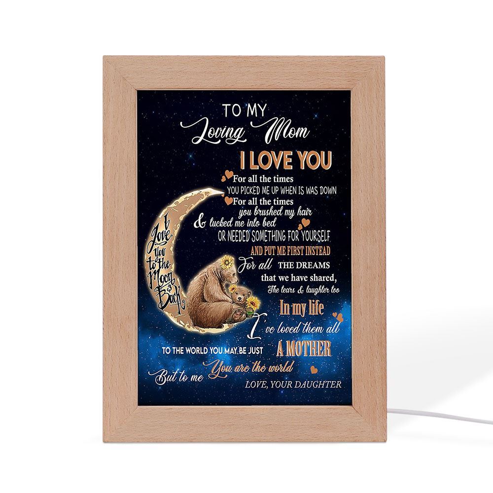 To Me You'Re The World How To Say Thank You To Mom, Mother's Day Night Light, Best Mom Ever, Gift For Mom