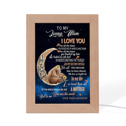 To Me You'Re The World How To Say Thank You To Mom, Mother's Day Night Light, Best Mom Ever, Gift For Mom