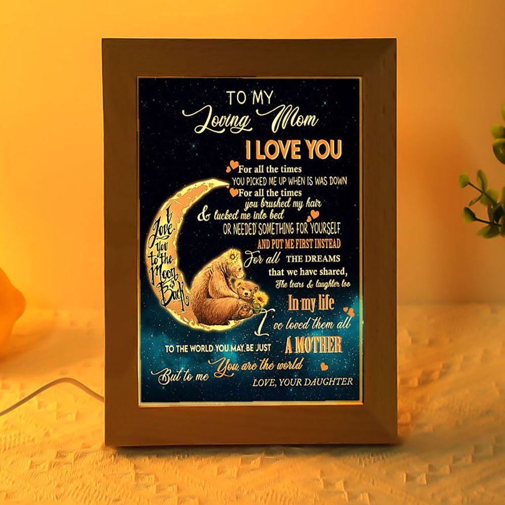 To Me You'Re The World How To Say Thank You To Mom, Mother's Day Night Light, Best Mom Ever, Gift For Mom