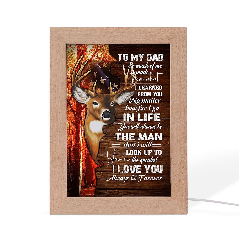 To My Dad Frame Lamp, Mother's Day Night Light, Best Mom Ever, Gift For Mom
