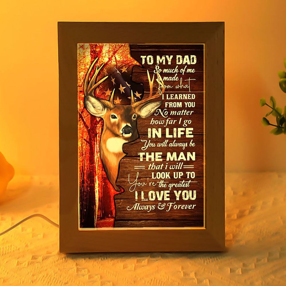 To My Dad Frame Lamp, Mother's Day Night Light, Best Mom Ever, Gift For Mom