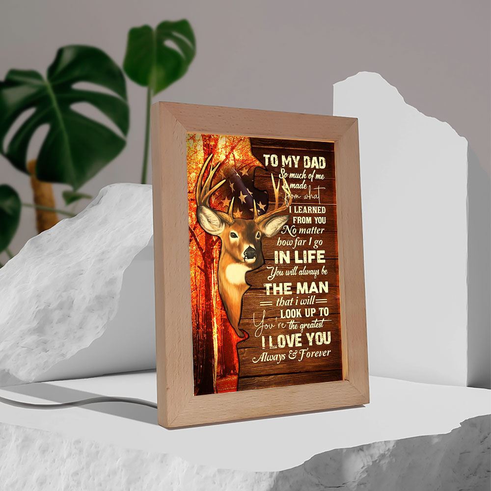 To My Dad Frame Lamp, Mother's Day Night Light, Best Mom Ever, Gift For Mom