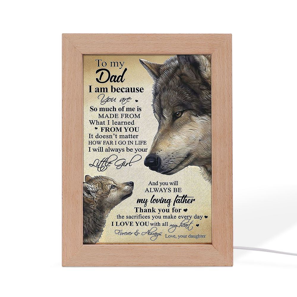 To My Dad Frame Lamps, Mother's Day Night Light, Best Mom Ever, Gift For Mom