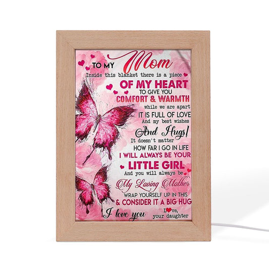 To My Mom Butterfly Mother's Day Frame Lamp, Mother's Day Night Light, Best Mom Ever, Gift For Mom