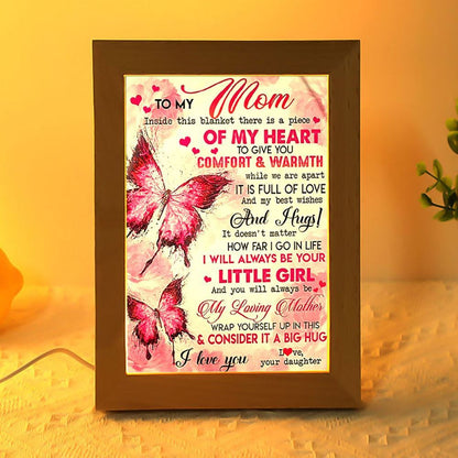 To My Mom Butterfly Mother's Day Frame Lamp, Mother's Day Night Light, Best Mom Ever, Gift For Mom
