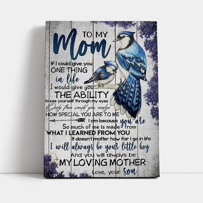 To My Mom I Know It's Not Easy Mother's Day Canvas, Mother's Day Canvas Art, Gift For Mom, Birthday Gift, Mother's Day Wall Art
