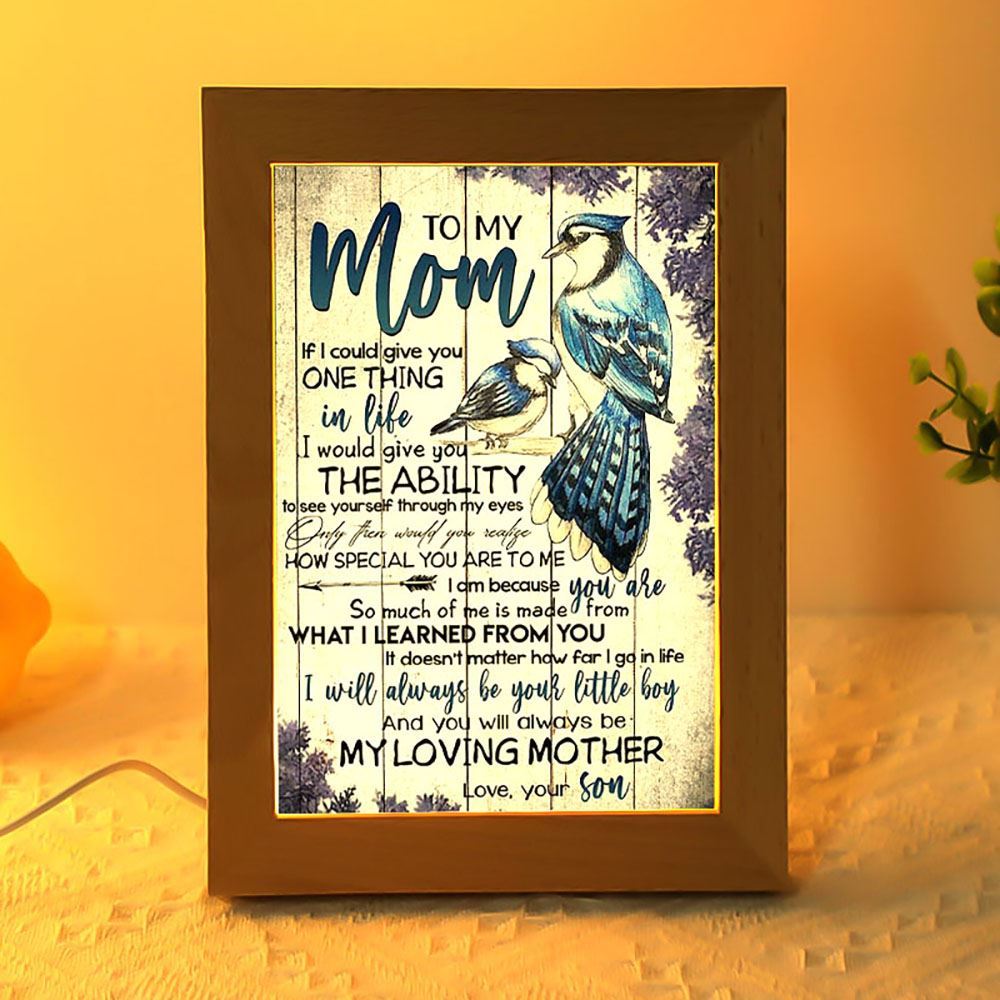 To My Mom I Know It's Not Easy Mother's Day Frame Lamp, Mother's Day Night Light, Best Mom Ever, Gift For Mom