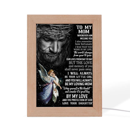 To My Mom Iam Missing You Frame Lamp, Mother's Day Night Light, Best Mom Ever, Gift For Mom