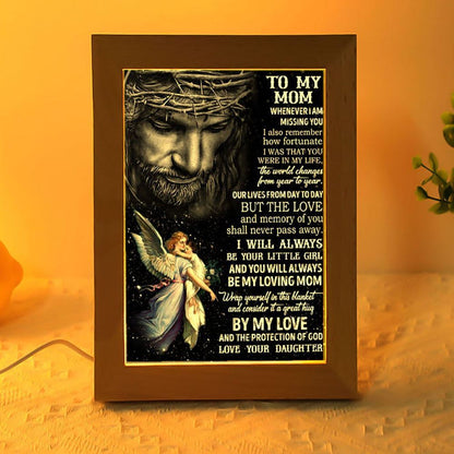 To My Mom Iam Missing You Frame Lamp, Mother's Day Night Light, Best Mom Ever, Gift For Mom