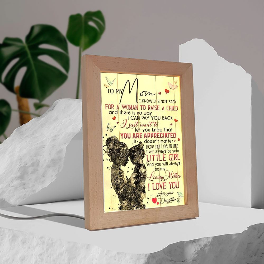 To My Mom If I Could Give You One Thing Mother's Day Frame Lamp, Mother's Day Night Light, Best Mom Ever, Gift For Mom