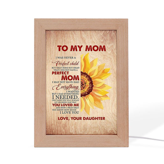 To My Mom You Know How Much I Love You Frame Lamp, Mother's Day Night Light, Best Mom Ever, Gift For Mom