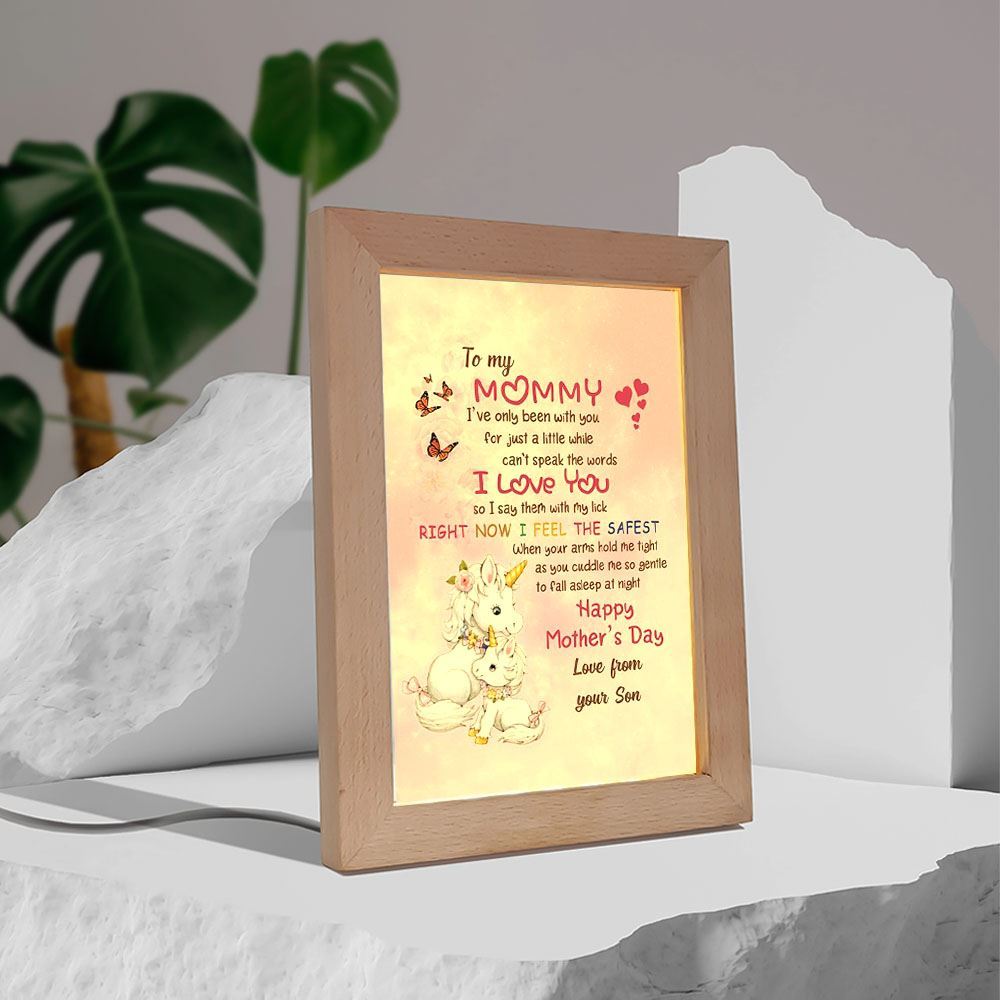 To My Mommy Happy Mother'S Day Frame Lamp, Mother's Day Night Light, Best Mom Ever, Gift For Mom
